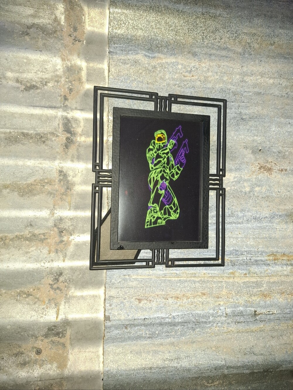 Neon Master Chief Halo Framed Art Print By Neon Nicho